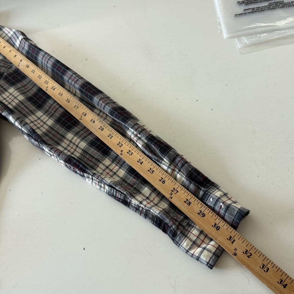 Pendleton Sir Pendleton Black & Cream Plaid Wool … - image 6